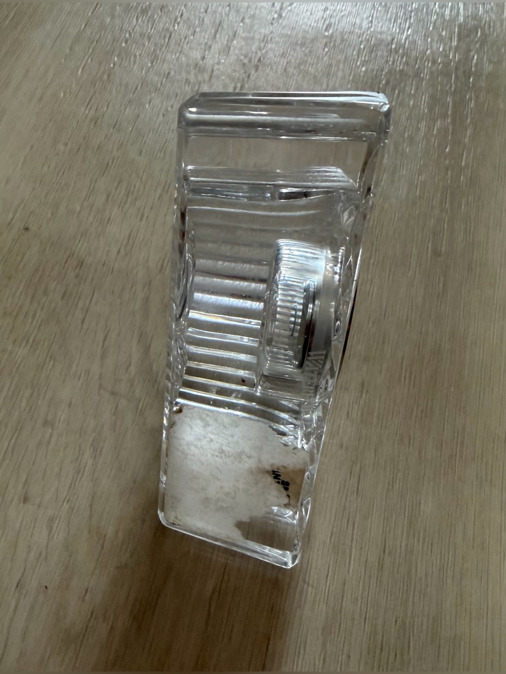 Vintage Waterford Crystal Lismore Desk Clock New Battery - Picture 3 of 4